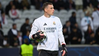Lunin se ‘despacha’ con el Real Madrid 