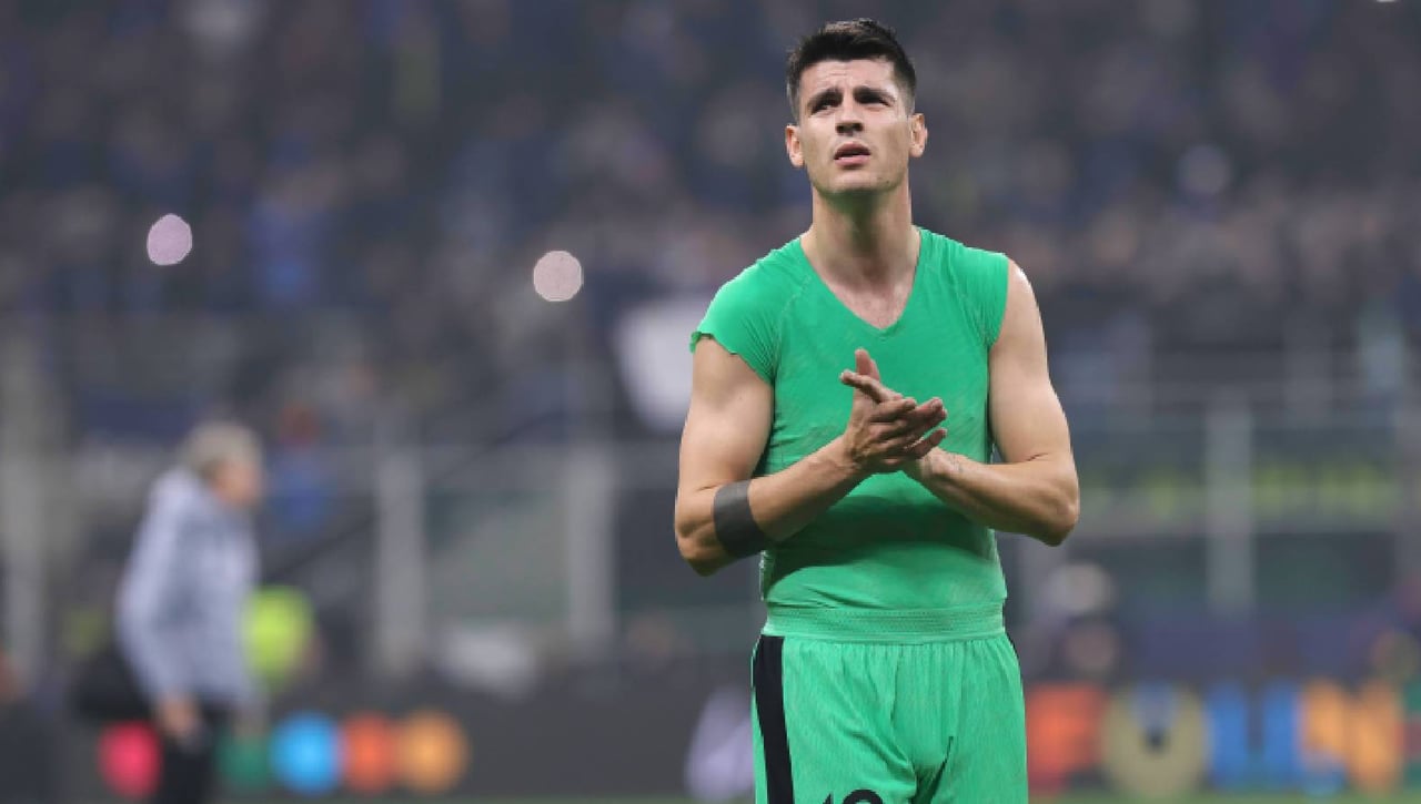 Morata se acuerda del Atleti en su presentación con el Milán