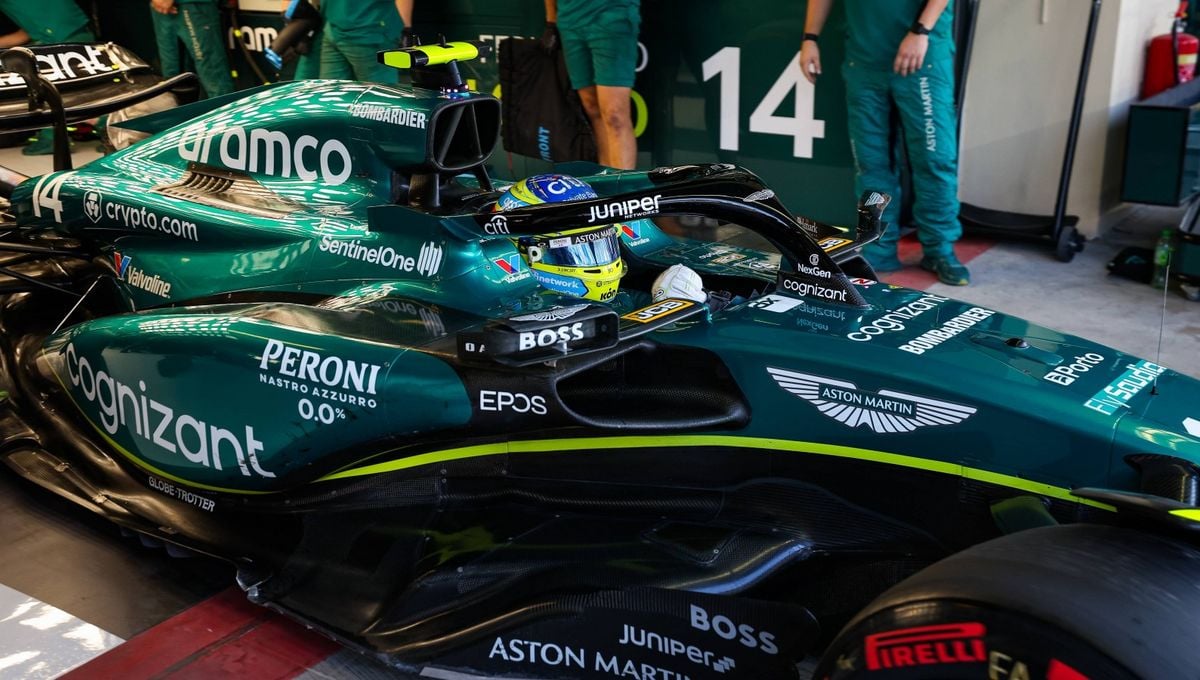 El nuevo Aston Martin de Fernando Alonso ya tiene problemas