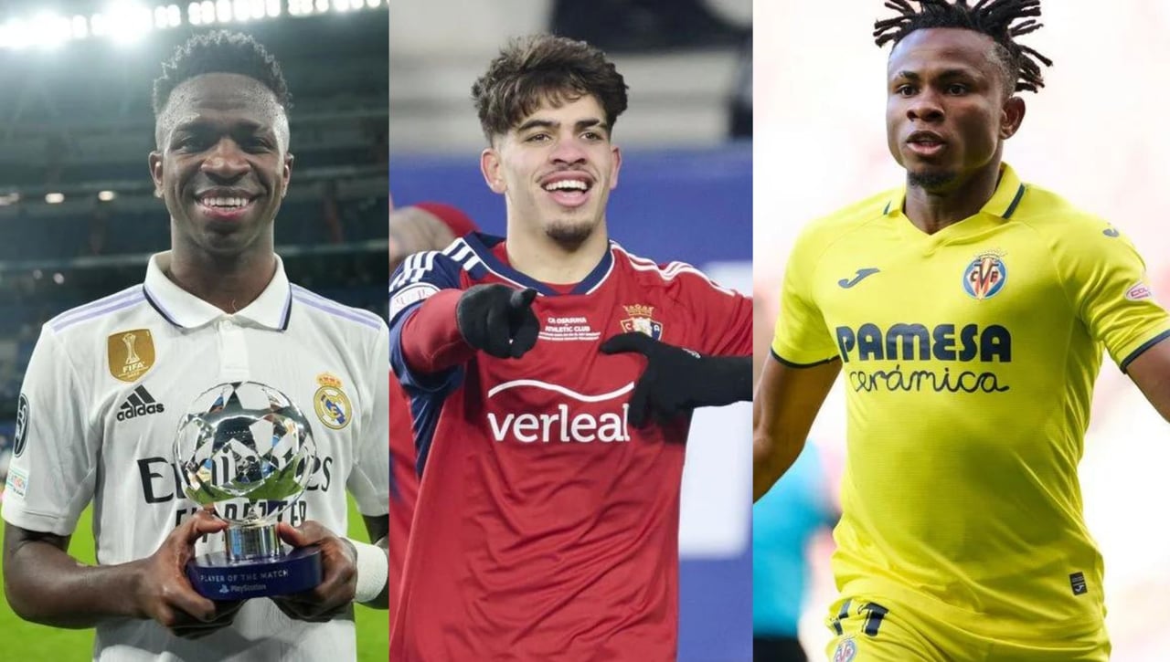 Vinicius, Abde, Chukwueze... ¿Quién es mejor regateador?