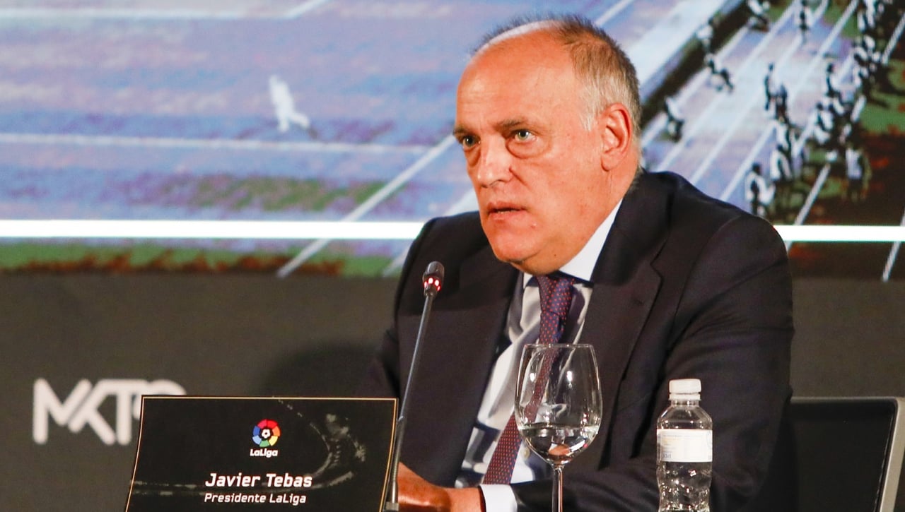 Tebas revela las conversaciones "diarias" con el Barcelona y no descarta hacerse 'streamer'