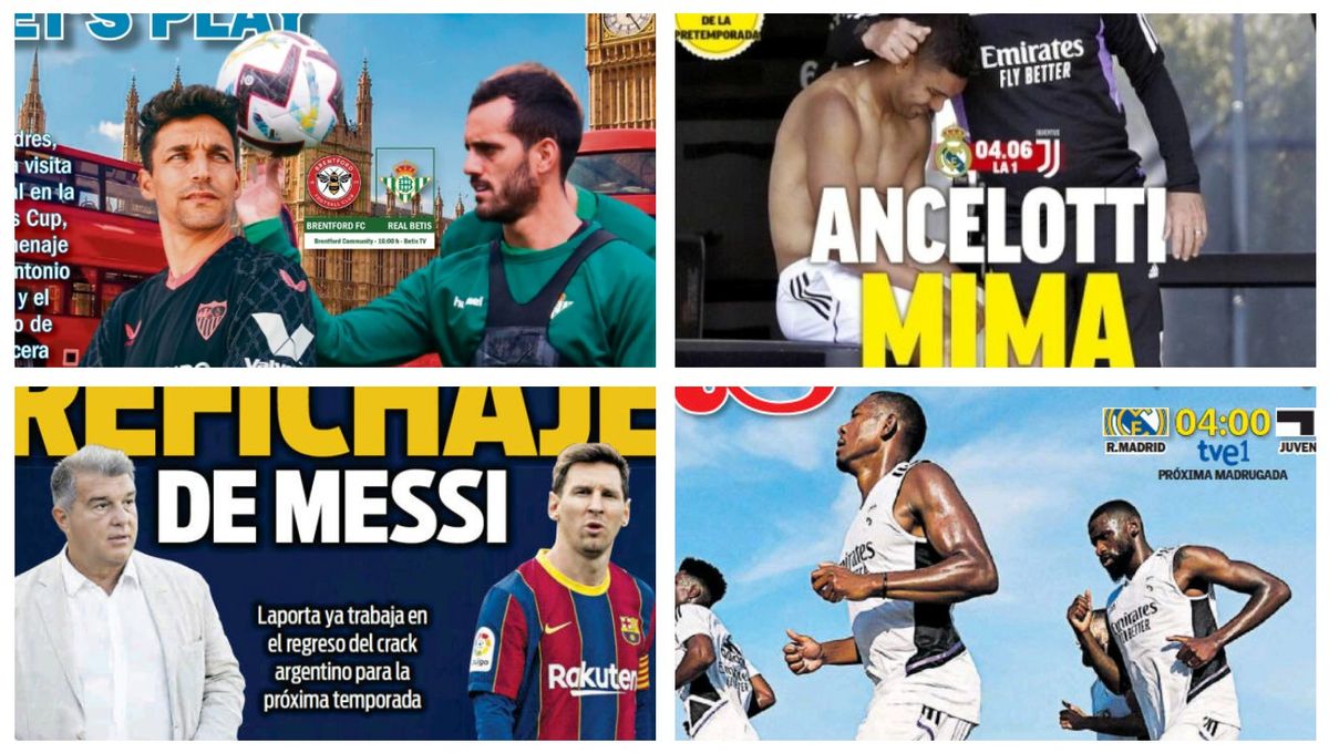 Los amistosos de Sevilla y Betis, fichajes y salidas, Messi... así llegan las portadas de este 30 de julio de 2022