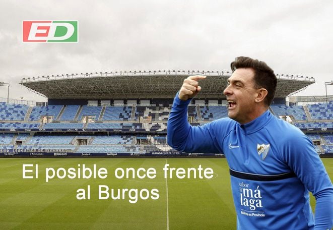 El posible once del Málaga frente al Burgos