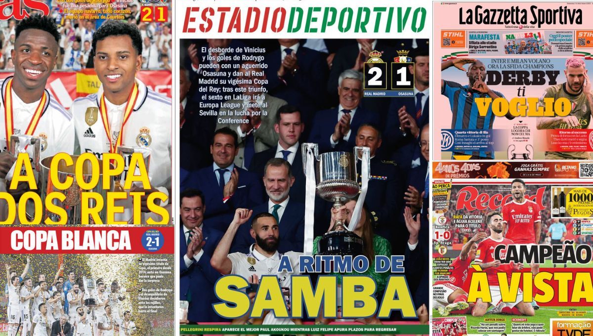  El triunfo del Madrid, el sueño europeo del Sevilla, le recuperación en el Betis... así llegan las portadas