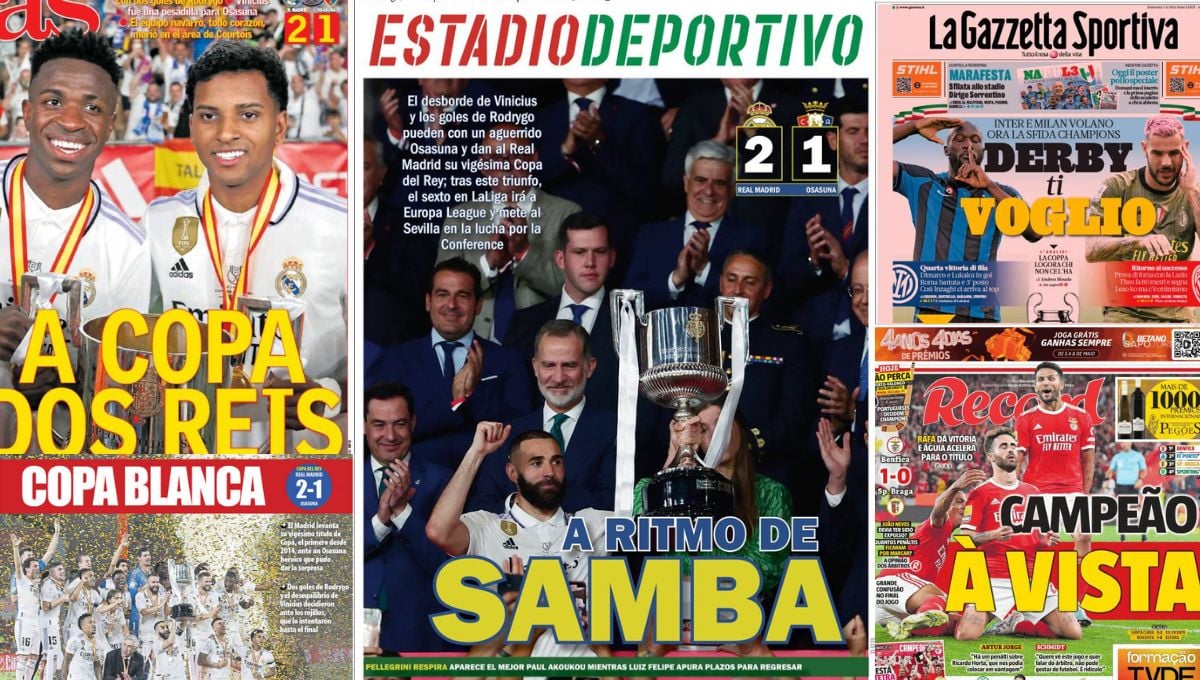 El triunfo del Madrid, el sueño europeo del Sevilla, le recuperación en el Betis... así llegan las portadas