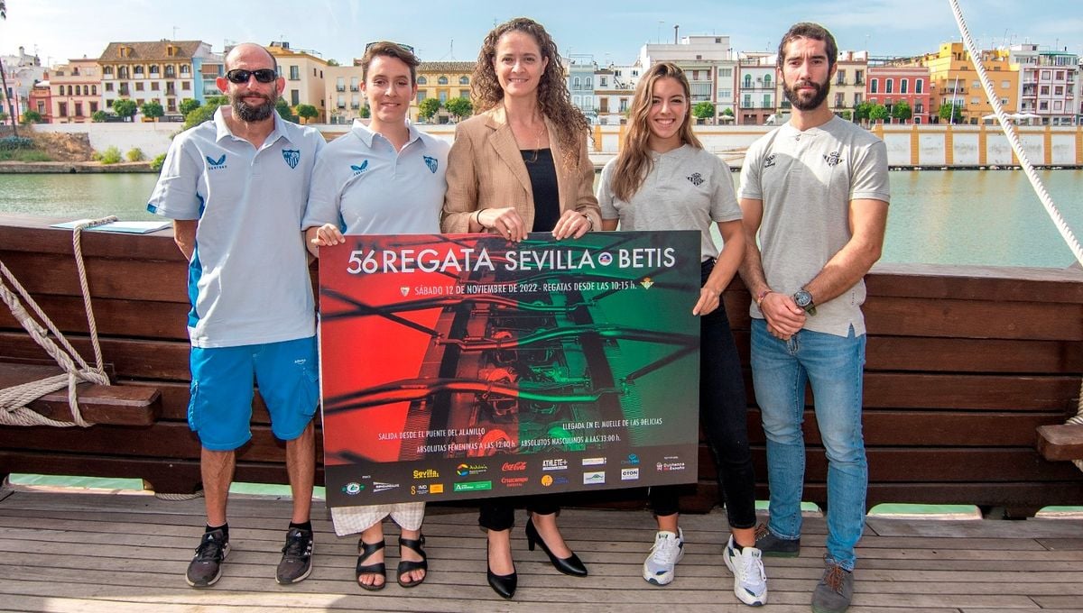 Isabel Sánchez destaca la promoción deportiva que representa para el remo andaluz la Regata Sevilla-Betis 