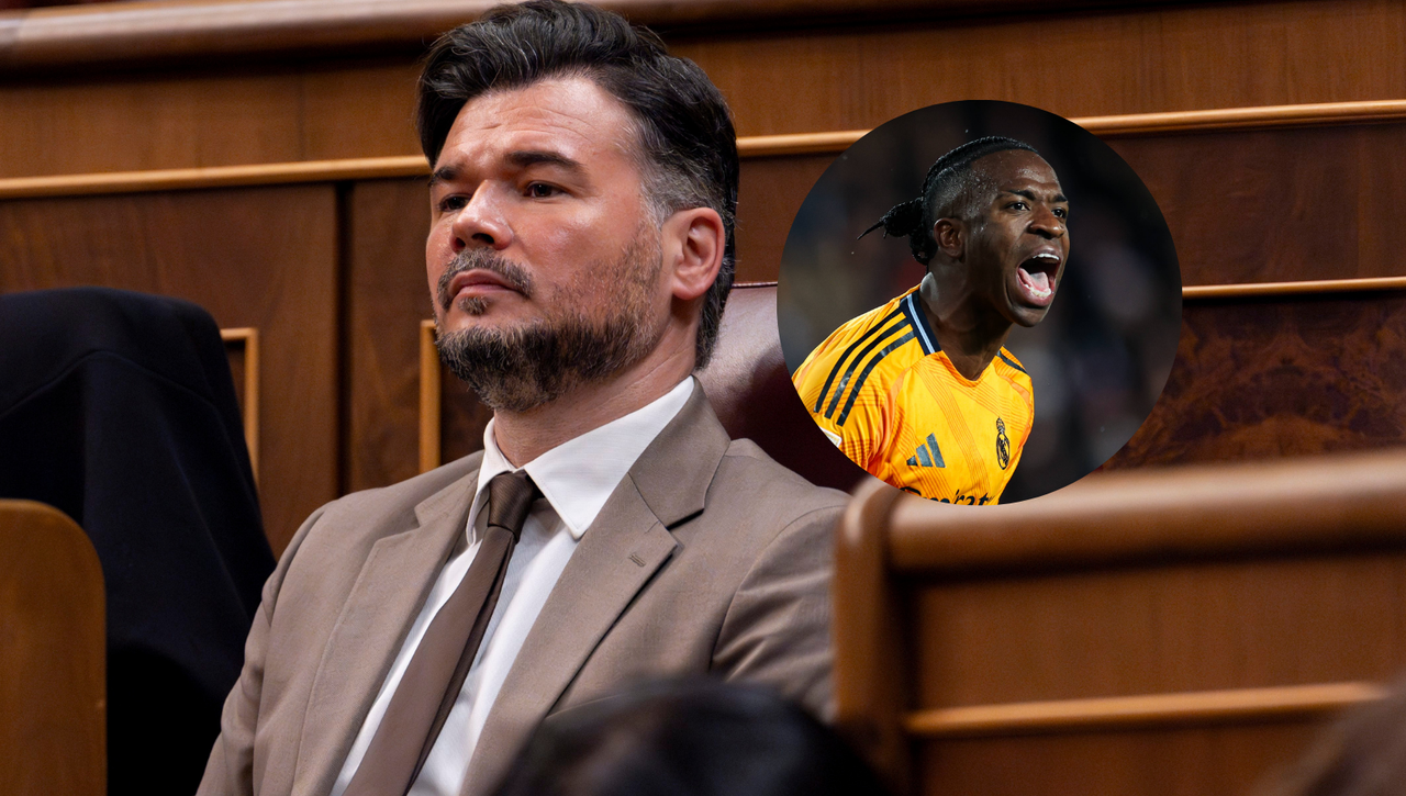 Gabriel Rufián ataca sin piedad a Vinicius por su expulsión en Valencia