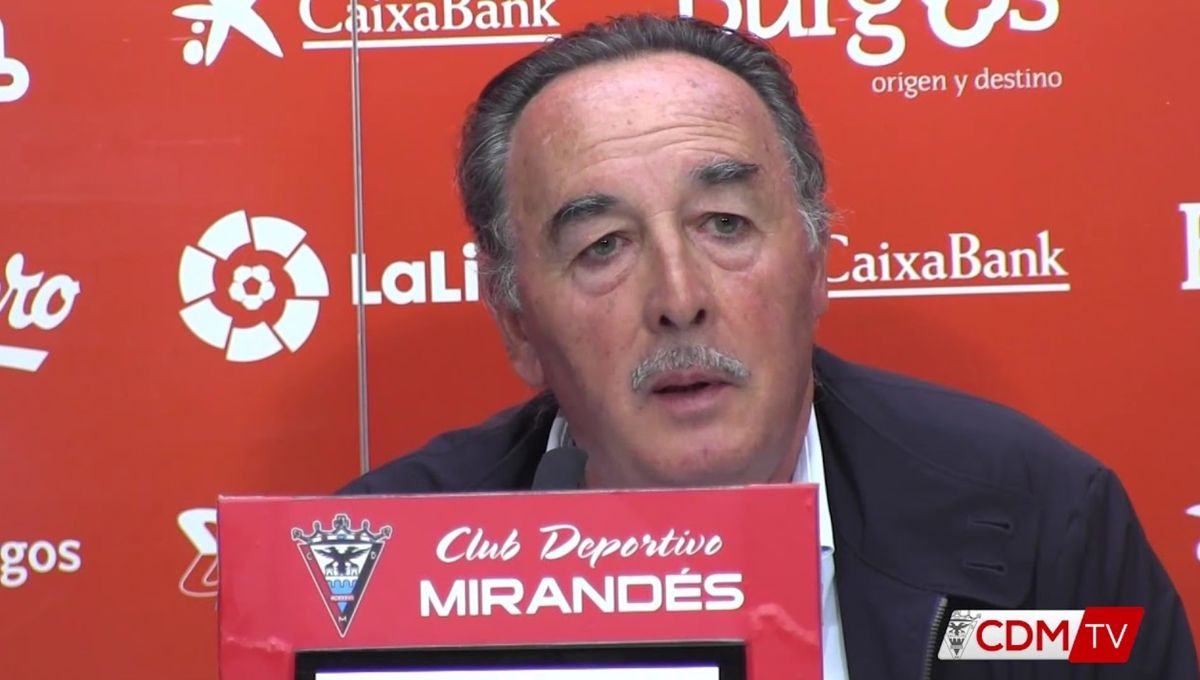 Alfredo de Miguel plantea su dimisión y la venta del club Mirandés