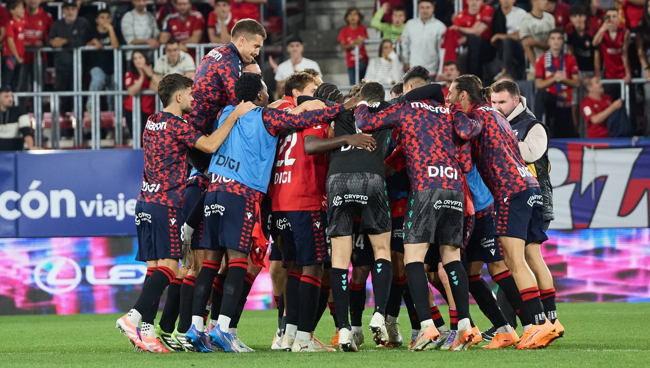 Osasuna, en el podio de LaLiga