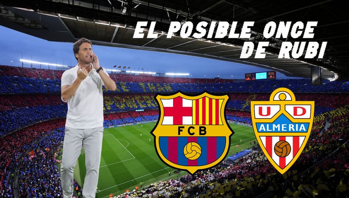 El posible once del Almería en su visita al Camp Nou
