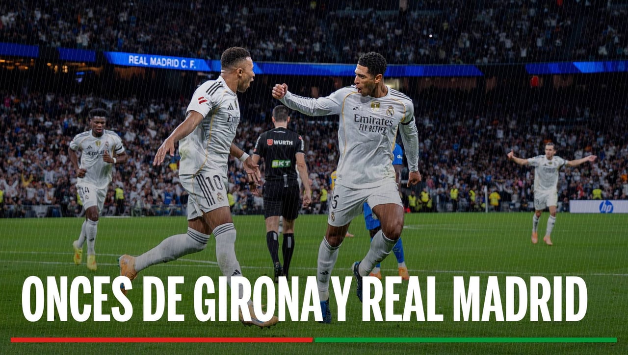 Alineaciones Girona - Real Madrid: Alineación confirmada de Girona y Real Madrid en la jornada 14 de LaLiga