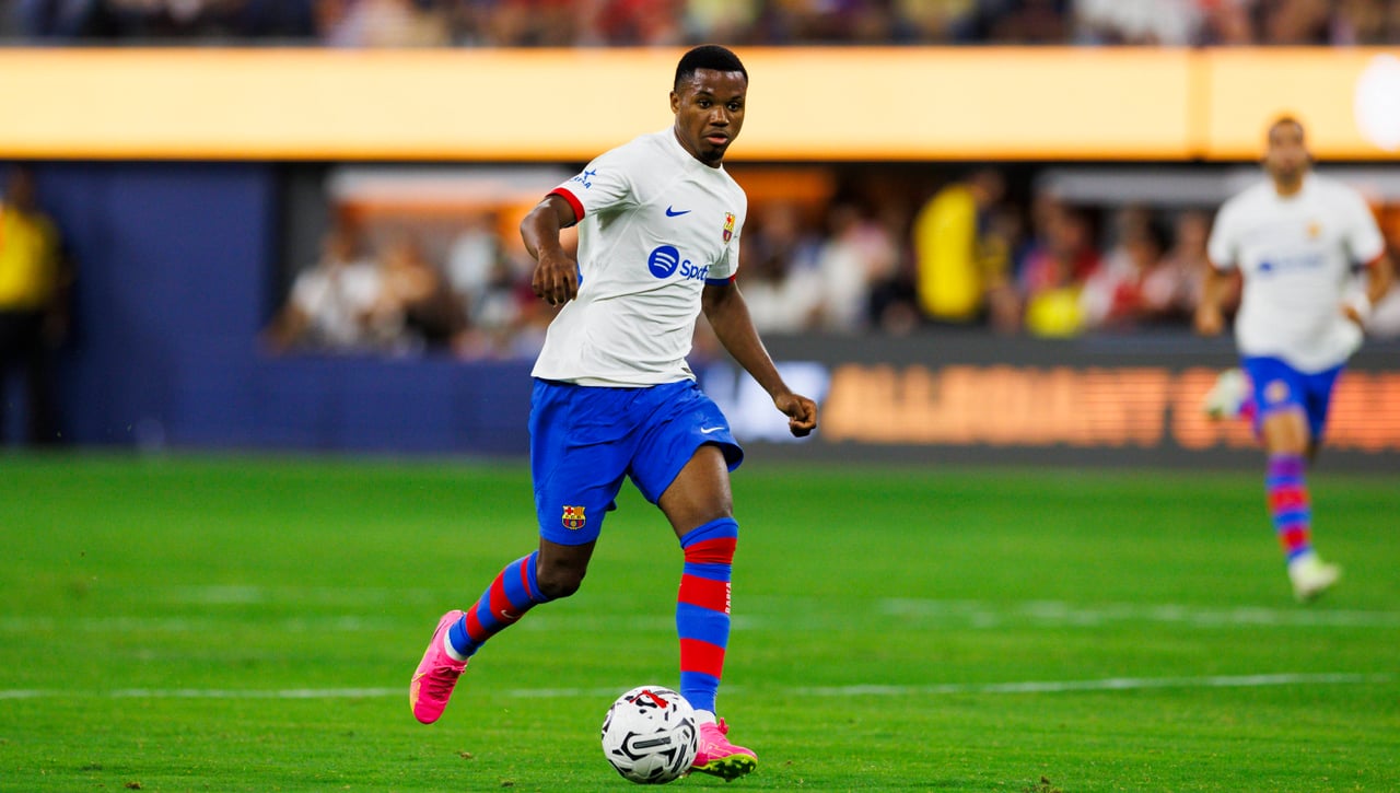 La salida de Ansu Fati, al caer 