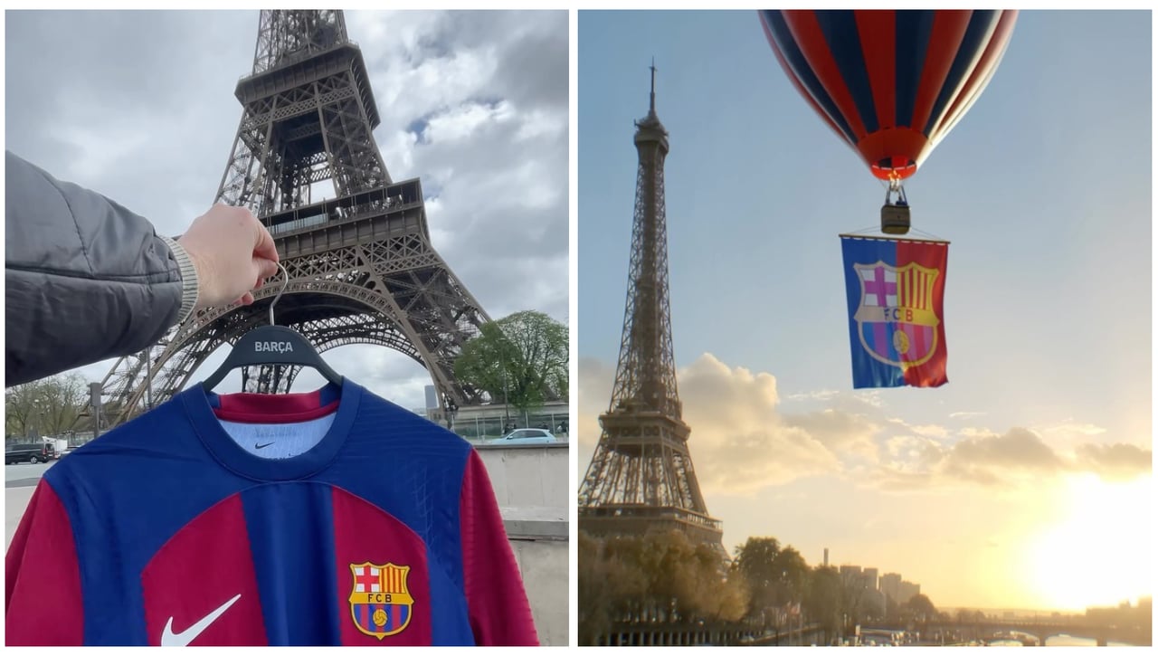 El Barça responde a los ultras del PSG a la vista de todo París