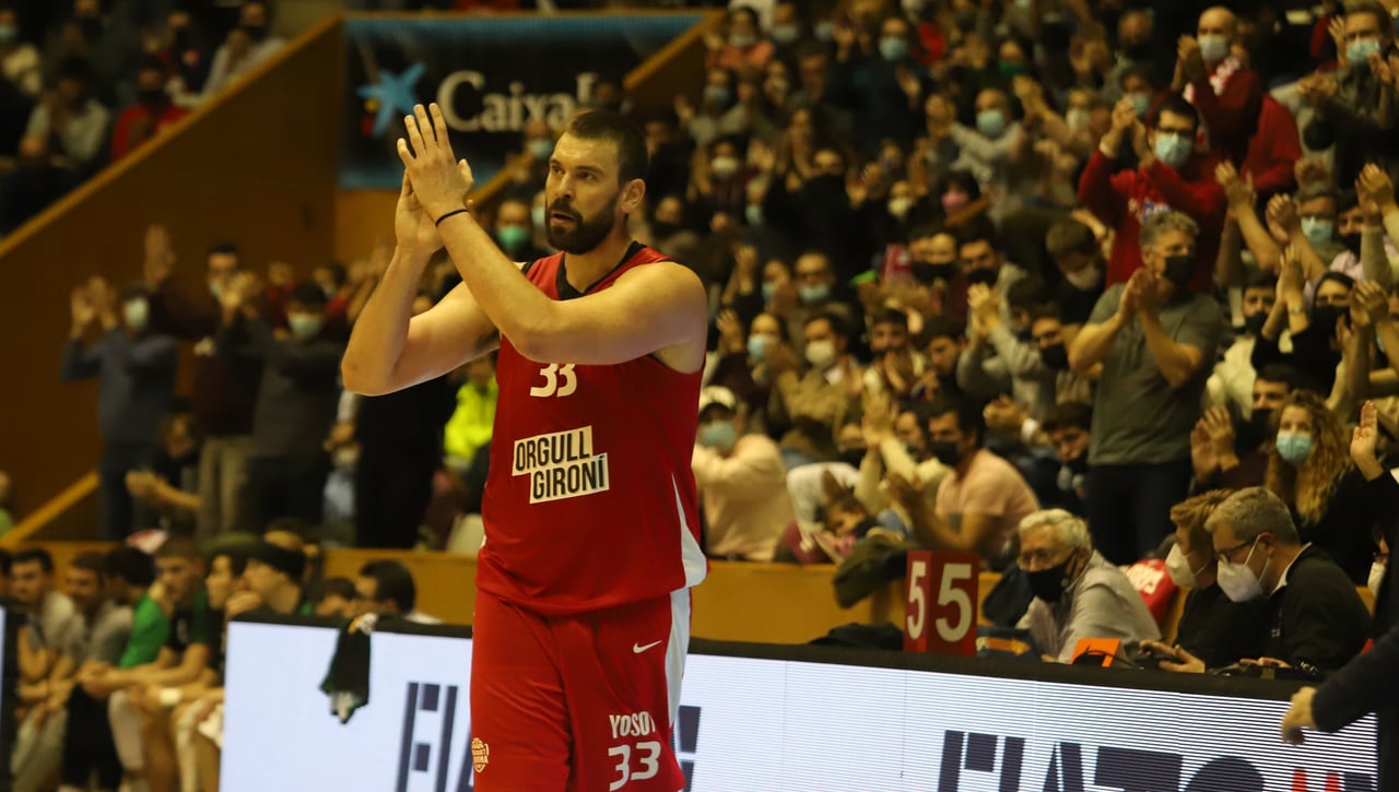 Marc Gasol, a golpes en Girona