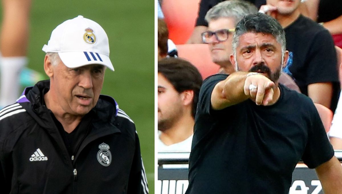 Guerra abierta entre Gattuso y Ancelotti en plena Supercopa