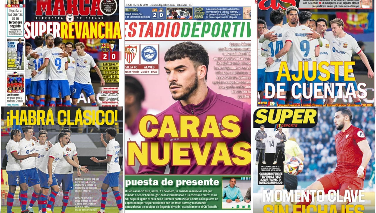 Isaac Romero y Yanis Senhadji piden paso, 'Superclásico' en Arabia Saudí, golpe de Sainz al Dakar...