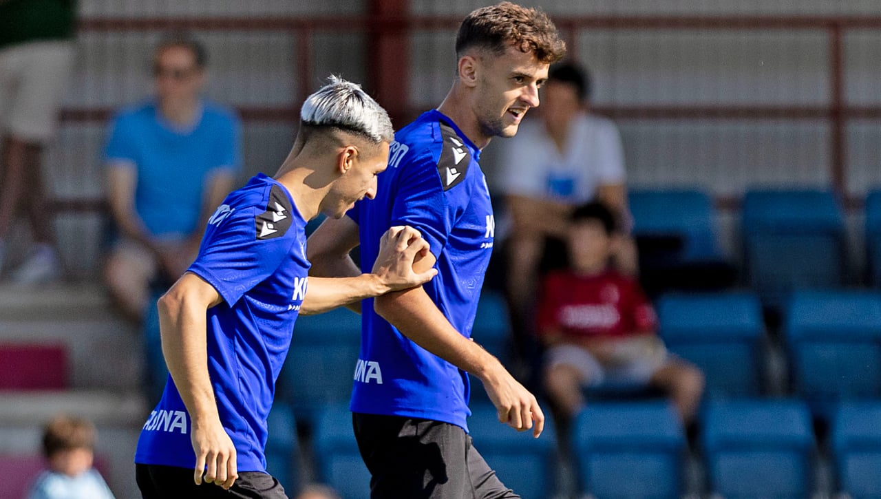 Aimar Oroz y Bryan Zaragoza presentan su candidatura