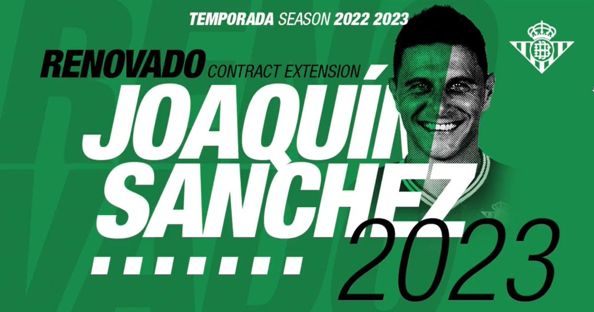 Joaquín renueva con el Betis: "Me quedo otro año, señores; uno más y me voy, de verdad" 