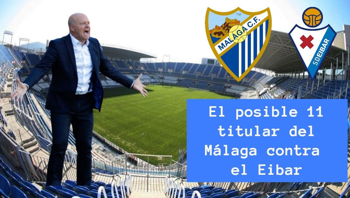 El posible once titular del Málaga contra el Eibar