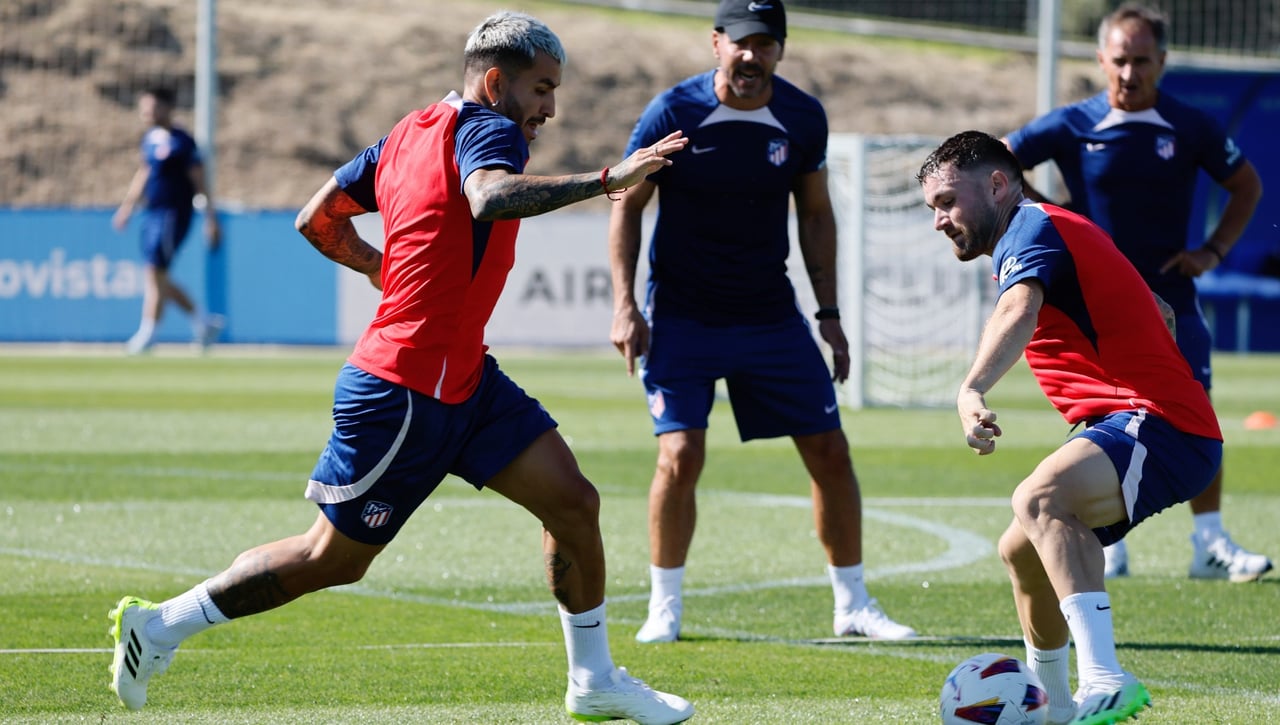 Tres regresos en el entrenamiento del Atlético de Madrid