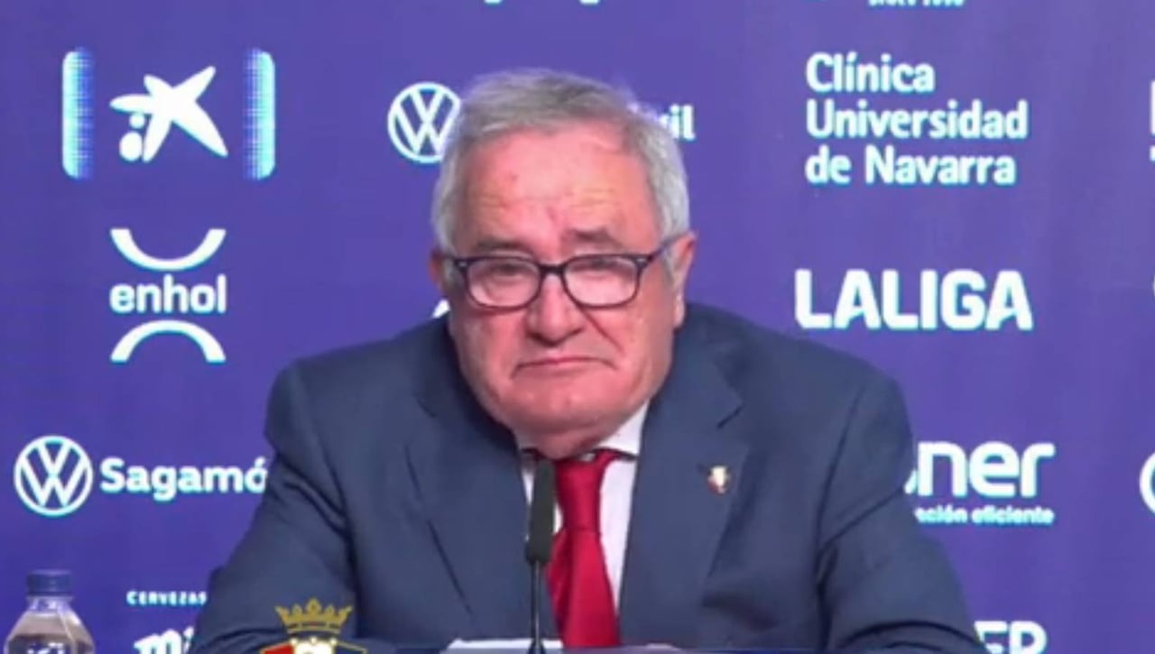 El presidente de Osasuna, arrepentido tras el adiós de Arrasate