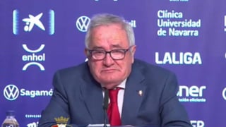 El presidente de Osasuna, arrepentido tras el adiós de Arrasate