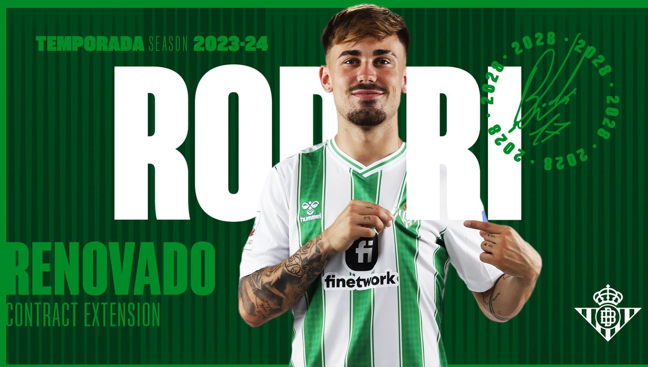 El Betis anuncia por sorpresa la renovación de Rodri