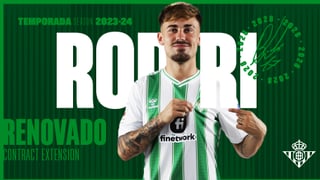 El Betis anuncia por sorpresa la renovación de Rodri