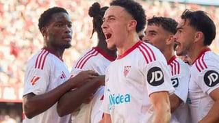 Agoumé saca pecho: "En la jornada 2 decían que el Sevilla iba a descender y ahora..."