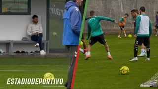 Joaquín Sánchez, protagonista de una sesión bética pasada por agua