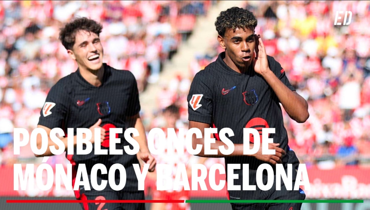 Alineaciones Mónaco - Barcelona: Alineación posible de Mónaco y Barcelona en el partido de hoy de la UEFA Champions League