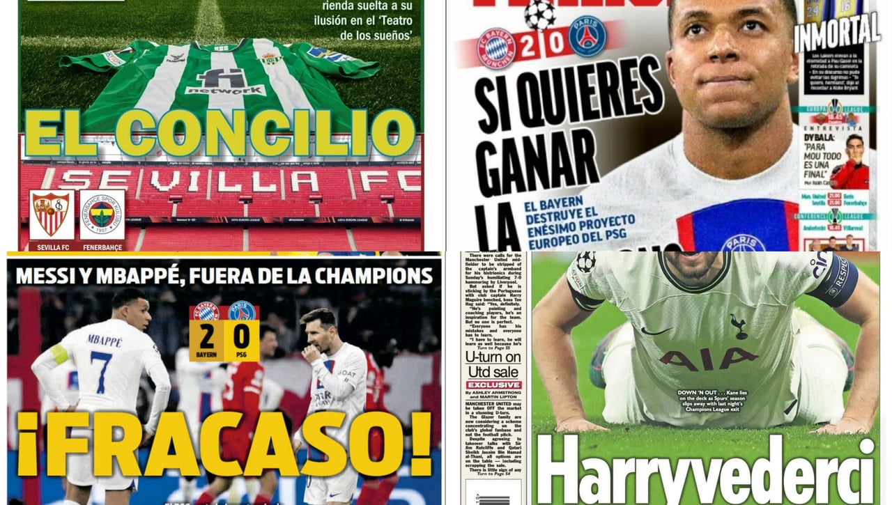 La hora de Betis y Sevilla; el 'fracaso' de Mbappé y Messi, la Champions no tiene piedad...