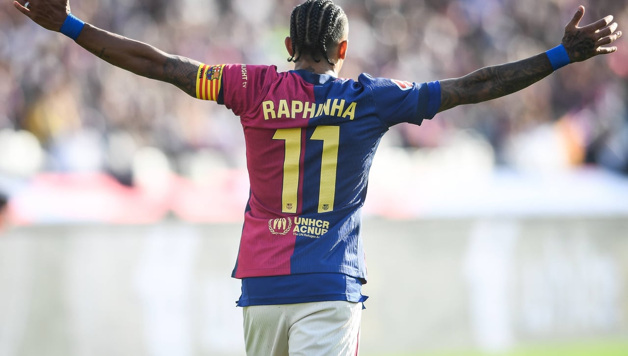 Las asombrosas cifras de Raphinha esta temporada