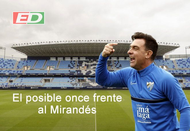El posible once del Málaga frente al Mirandés