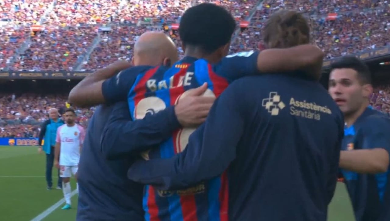 La dura entrada de Amath a Balde: lesión y tiempo de baja del jugador del Barça