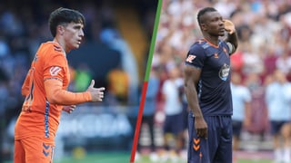 Cambio de cromos con Cervi y Aidoo en el Celta de Vigo