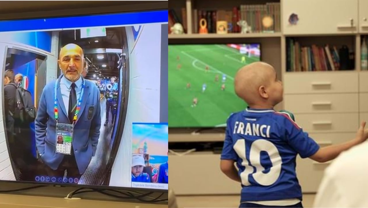 El precioso gesto de Spalletti con los niños de una asociación contra la leucemia: "Contigo a nuestro lado seremos más fuertes"