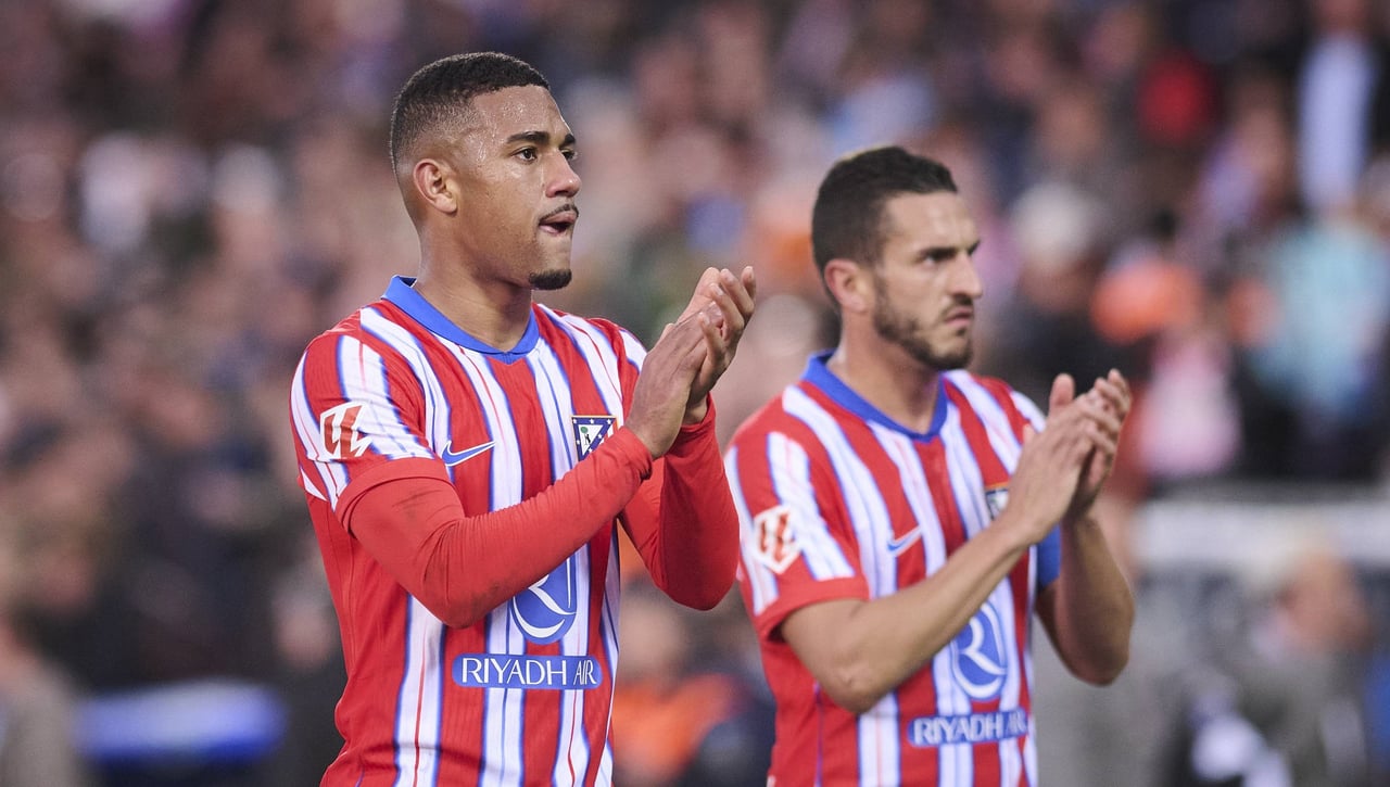 Dos bajas importantes en el Atlético de Madrid en el partido contra el Sevilla