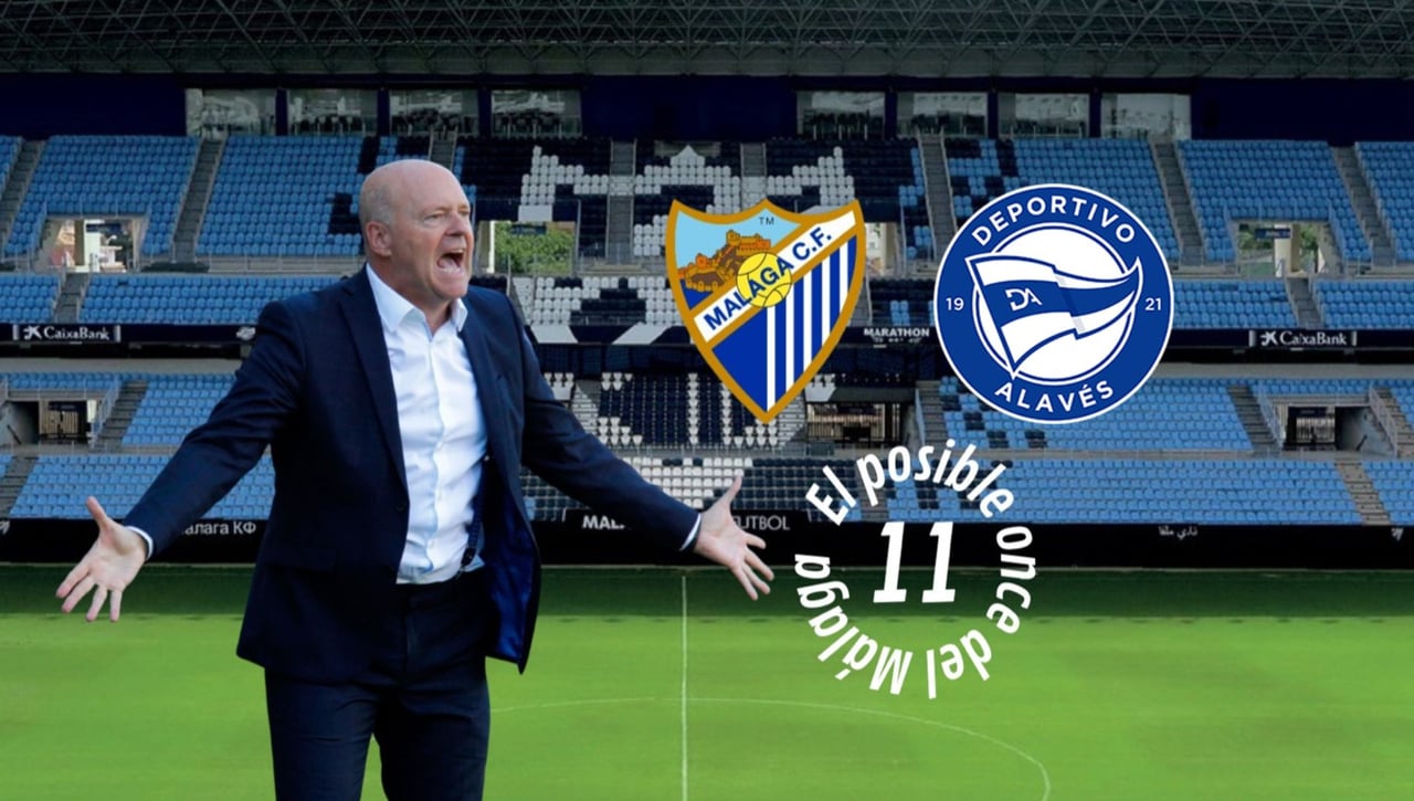 El posible once del Málaga ante el Alavés