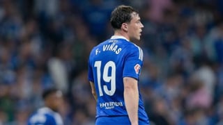 Fede Viñas jugó con una brecha en el gemelo durante el empate ante el Rayo Vallecano