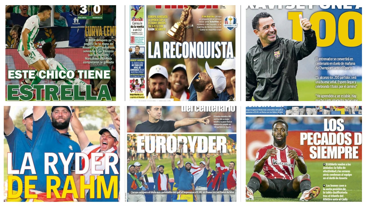 Assane Diao, estrella; En-Nesyri, la Champions, la victoria de Europa en la Ryder Cup...