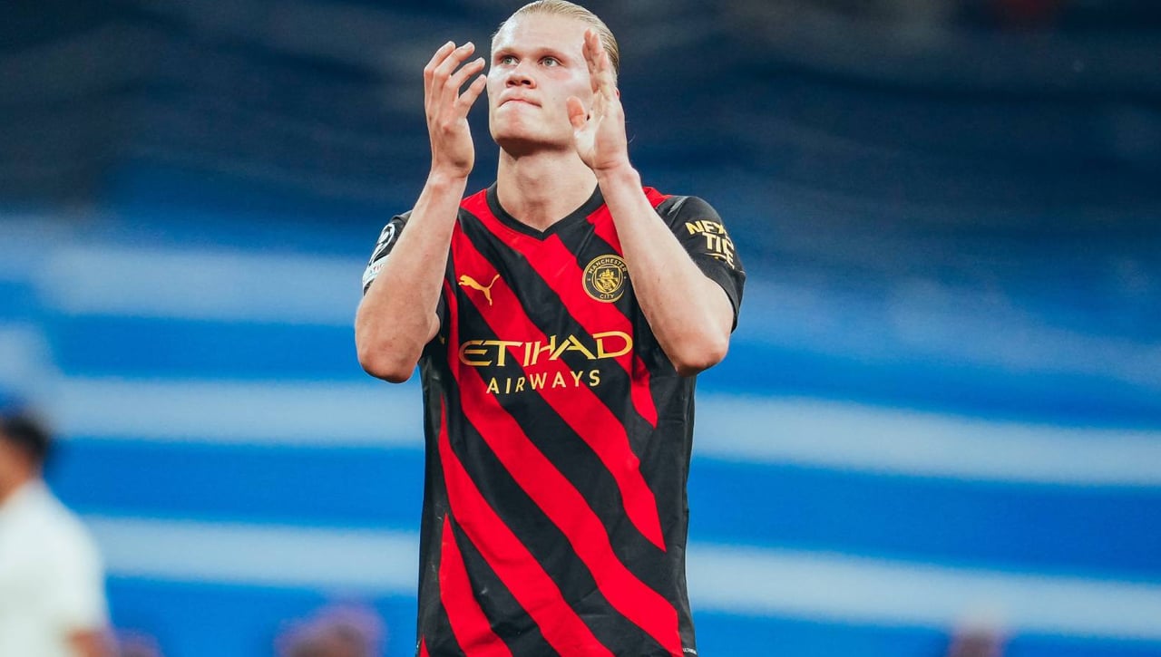 El padre de Haaland la lía en el Real Madrid-Manchester City