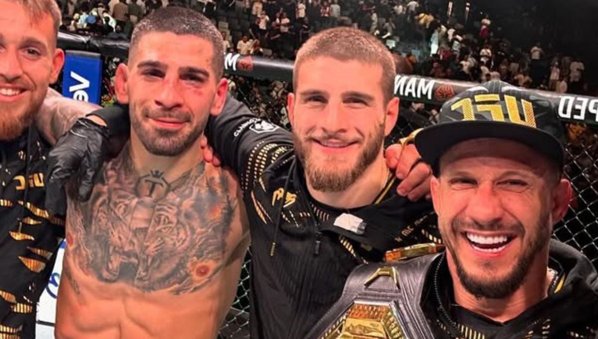 Subidón con El Conquistador Topuria