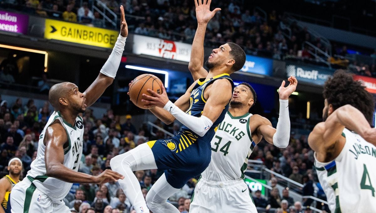 Haliburton desespera a Antetokounmpo y Santi Aldama sigue a lo suyo