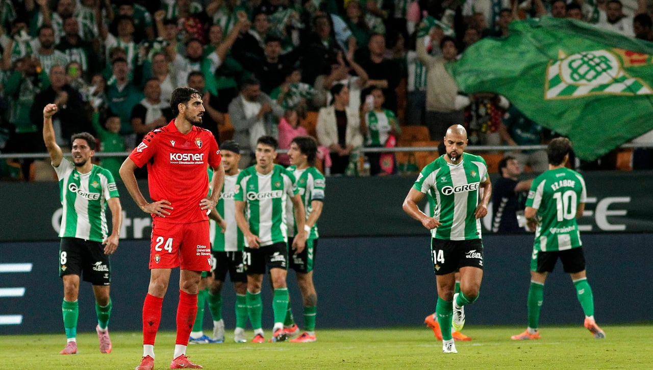 Betis 2-0 Osasuna: Velocidad de crucero en La Cartuja rumbo a Europa