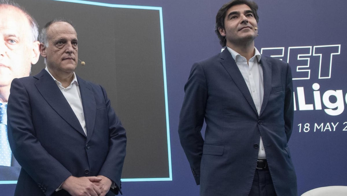 Javier Tebas se declara admirador del Betis y ensalza el fichaje de Antony