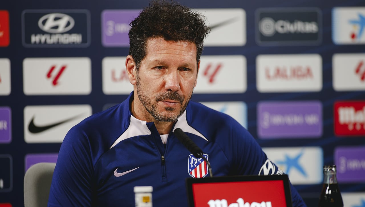 Simeone recuerda el potencial del Sevilla y al 'espía' Sánchez Flores
