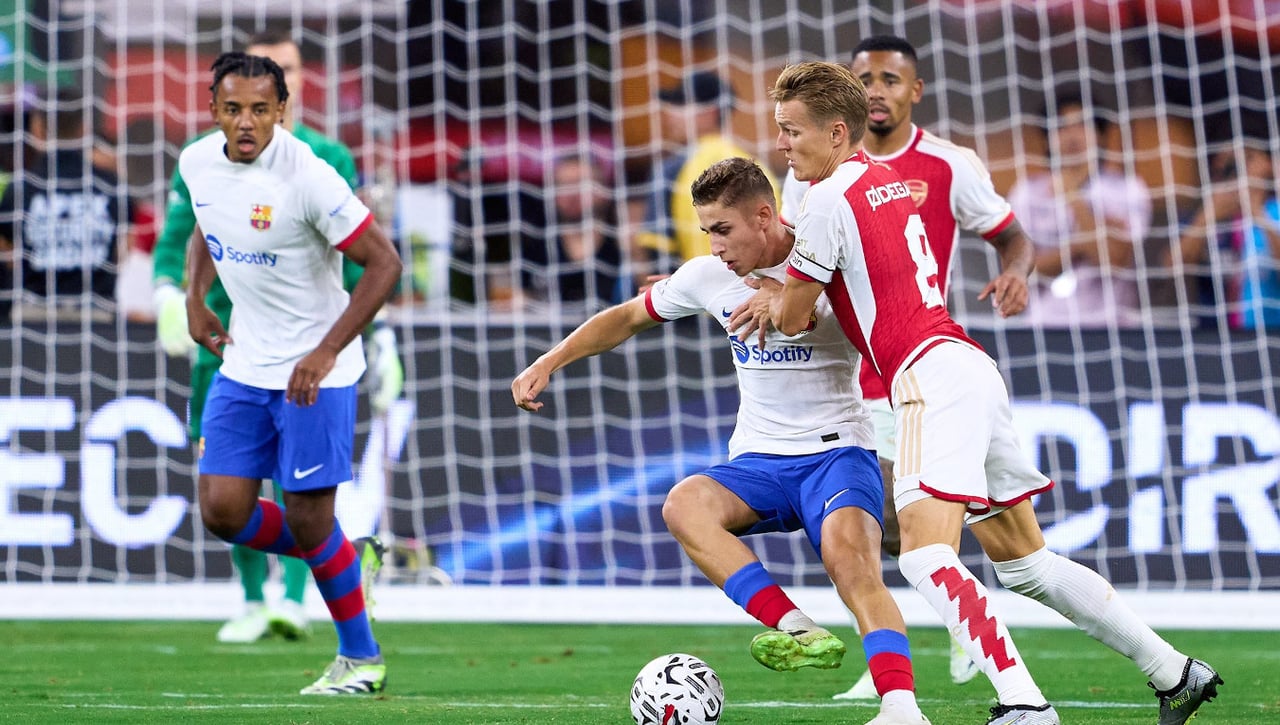 Arsenal 5-2 FC Barcelona en el amistoso de la Soccer Champions Tour 