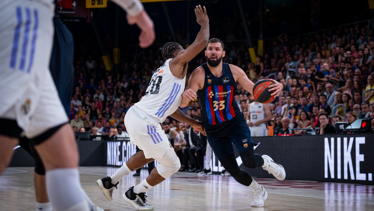 FC Barcelona 86-85 Real Madrid: El Barça y Mirotic, a un paso del título