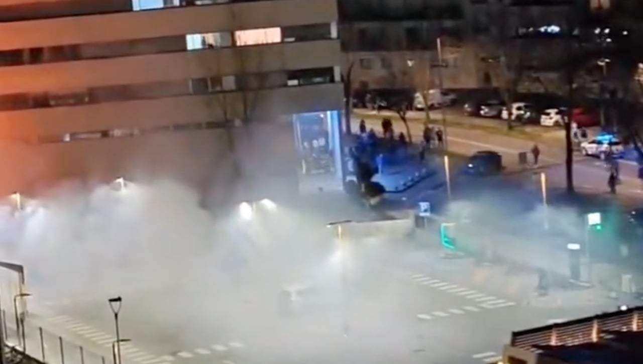 Primeros incidentes con ultras en las calles de Guimaraes